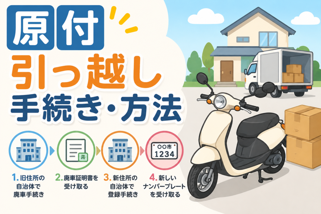 原付　引っ越し　手続き　方法